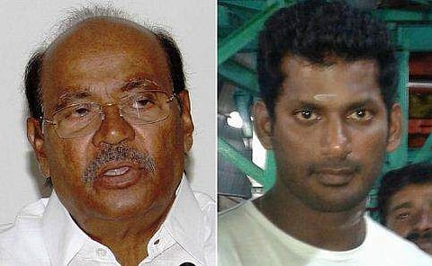 PMK leader S Ramadoss and actor Vishal (File | EPS)