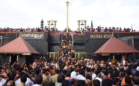 File Photo of Sabarimala Protests. (BP Deepu | EPS)