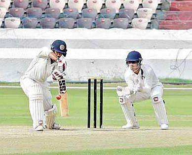 Tanmay Agarwal scored 82 for Hyderabad on the final day | R Satish Babu