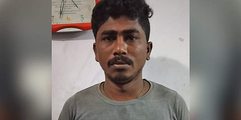 Sanitary worker accused of harassing a student at SRM University in Chennai. (Photo | Twitter)