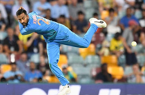 Krunal Pandya picked up four wickets. (Photo | Twitter/@BCCI)