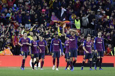 The average annual basic first-team salary at the Camp Nou was more than £10.45 million in late November of the 2018-19 season (File photo | AP)