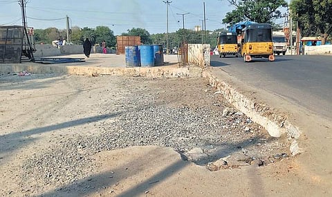 Construction of Lalapet Road Over Bridge has been going on at a slow pace, in Hyderabad  | Vinay Madapu