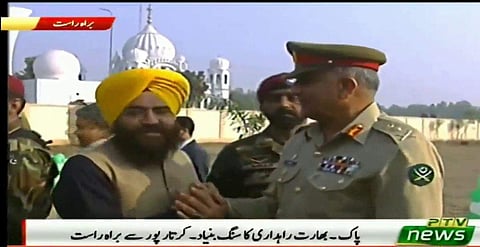 Gopal Chawla is the General Secretary of the Pakistan Sikh Gurdwara Parbandhak Committee. (Photo | Twitter/ANI)