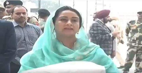 Union minister Harsimrat Kaur Badal. (@HarsimratBadal_)