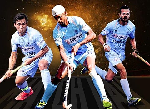 Indian hockey players. (Photo | Twitter/Hockey India)
