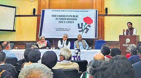 Security expenses, however, have gone up, JNU teachers said.