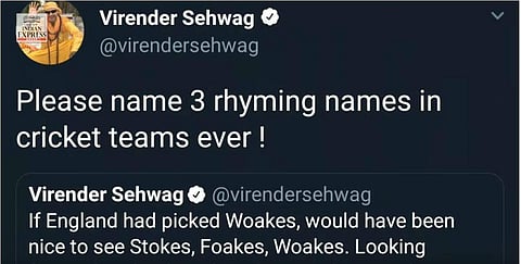 Here's how Chennai reacted to Virender Sehwag's Twitter challenge!