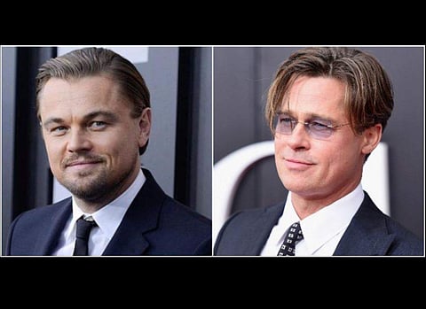 Hollywood actors Leonardo DiCaprio and Brad Pitt (Photos| AP, AFP)