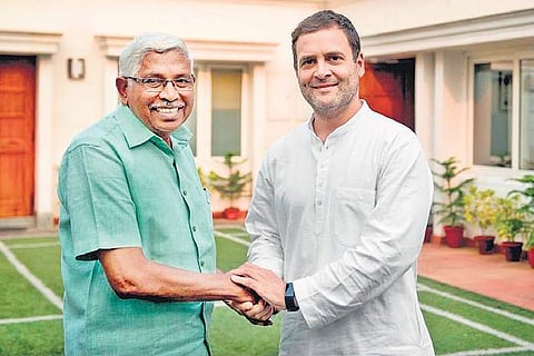Kodandram meets AICC president Rahul Gandhi in Delhi on Friday | Express