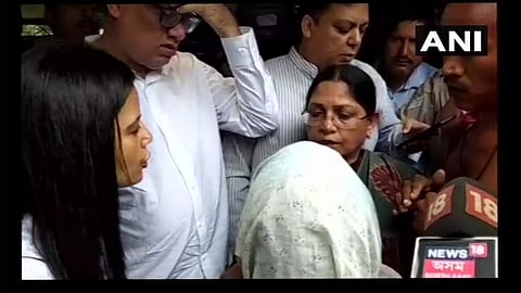 Derek O'Brien-led TMC delegation arrves in Assam to meet the kin of the five people killed by suspected militants, on 4 November 2018. (Photo | ANI/ Twitter)