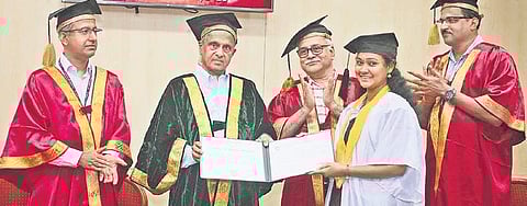 Over 50 students received their degree  Nakshatra Krishnamoorthy