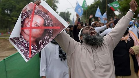 The Supreme Court's judgement had triggered violent protests across Pakistan with agitators led by hardline political party TLP and other groups blocking major highways and roads, torching vehicles, damaging public and private properties and attacking pol