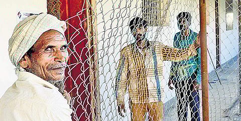 Preparations under way at Sahyadri Arts College in Shivamogga on Sunday for the counting of bypoll votes |Shimoga nandan