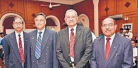 Military personnel who took part in India’s Operation Cactus at a commemoration ceremony held in Hyderabad on Sunday | Express