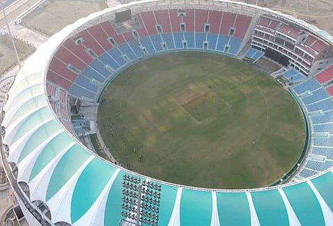 Bharat Ratna Atal Bihari Vajpayee International Cricket Stadium. (Photo | Twitter/@UPCACricket)