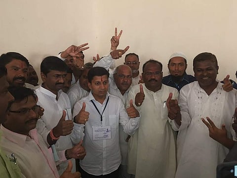 Congress candidate Anand Nayamagouda wins Jamkhandi bypoll seat in Karnataka. (Photo | EPS)