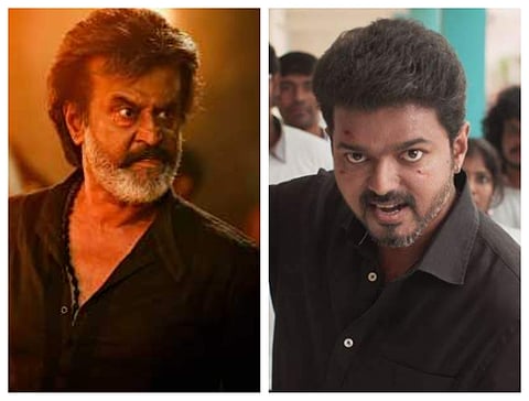 Actors Rajinikanth and Vijay (Photo | YouTube)