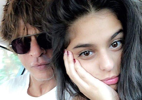Shah Rukh Khan with daughter Suhana Khan