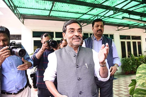 Upendra Kushwaha had been targeting the BJP and Kumar, a key ally of the ruling party, for weeks. ( Photo | EPS/ Praveen Negi)