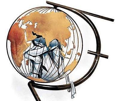 Image used fro representation for trafficking.