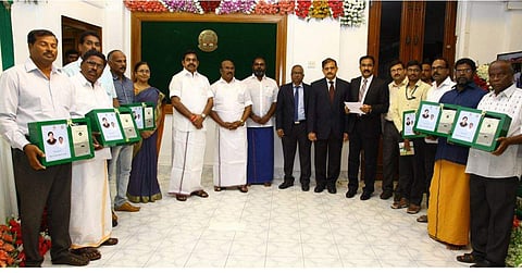 TN fishermen get NavIC enabled communication systems. (Photo: Twitter / @CMOTamilNadu)