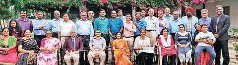 Major General V D Chowgule and wife Jayashree along with Chennai Georgians at Officers Training Academy