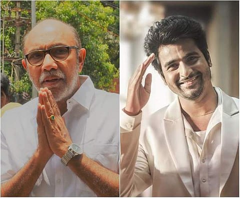 Actors Sathyaraj (L) and Sivakarthikeyan (Photo | EPS and Instagram)