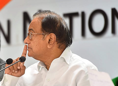 Former finance minister P Chidambaram. (Photo | PTI)
