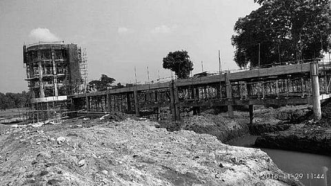 The under-construction intake well at Janibili in Soroda | Express