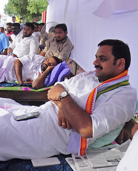 Youth Congress state president Dean Kuriakose and vice-president C R Mahesh