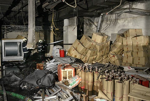 The hospital did not have the final no-objection certificate for fire compliance, according to the deputy chief fire officer of the MIDC area. (Photo | PTI)