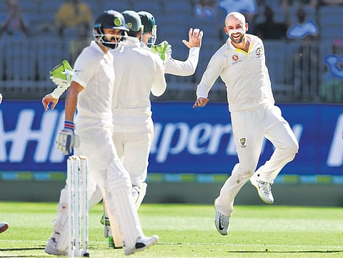 Nathan Lyon troubled Indian batsmen in both the Tests