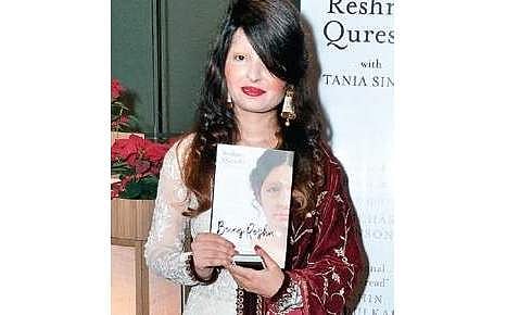 Reshma at the book launch.