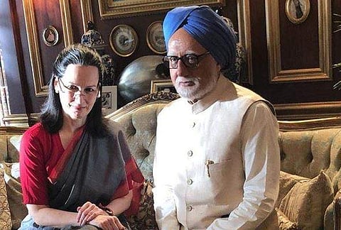 Anupam Kher in 'The Accidental Prime Minister'. (Photo | Instagram)