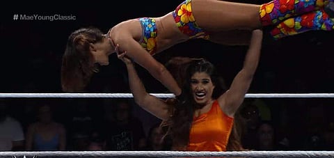 Kavita Devi made history books when she became the first Indian woman to take part in the Mae Young Classic in 2017 (YouTube screengrab)