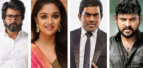 Sivakarthikeyan, Keerthy Suresh, Yuvan Shankar Raja and Vemal. (Photo | Twitter)