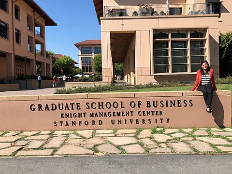 Deepthi Rao, alumni,Stanford Graduate School of Business says that the network encourages the students to form smaller networks to constantly motivate each other (Pic: The Gutenberg, PR)