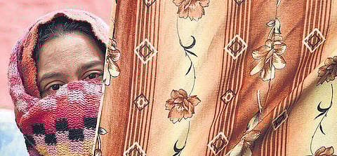 Irshad’s wife Shabnam, at her house in Amroha. (Photo | Parveen Negi/ EPS)