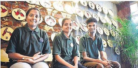 Staff at the Echoes restaurant in Koramangala