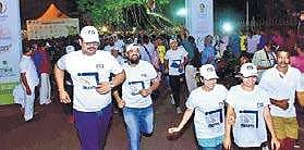 People take part in the Trivandrum Marathon