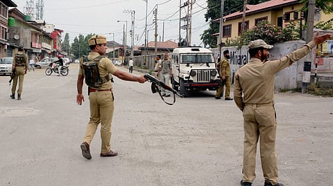 Image of Jammu and Kashmir police officers for representational purpose. 