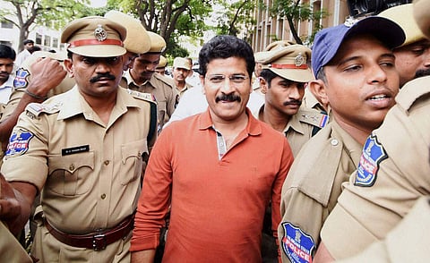 Telangana Congress working president Revanth Reddy