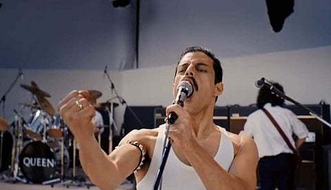 Rami Malek as Freddie Mercury in 'Bohemian Rhapsody'. (Photo | YouTube screengrab)