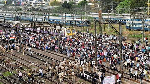 Rail roko image used for representational purposes only. (Photo | PTI)