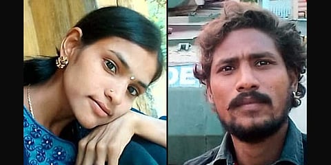 Photos of Podilappu Suresh Kumar and his wife Bhulakshmi from Andhra Pradesh were released along with circulars and pamphlets. (Photo|Express)