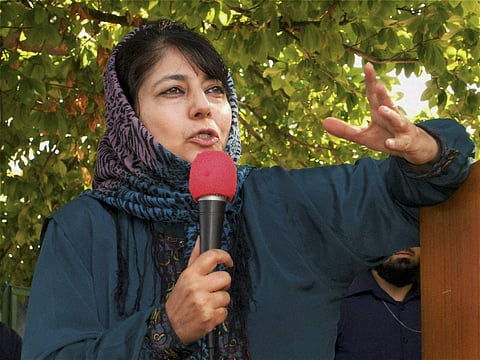 Former Jammu and Kashmir chief minister Mehbooba Mufti (Photo | PTI)