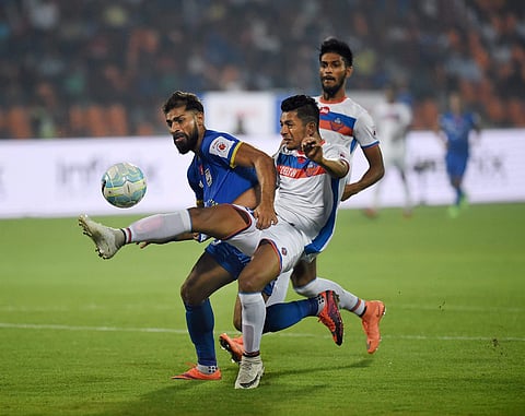 Mumbai City FC forward Balwant Singh (L) has appeared in 12 matches and scored six goals this season. (File | PTI)