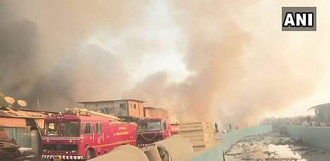 There are about 20 fire tenders at the spot trying to douse the flames. | ANI Twitter Photo