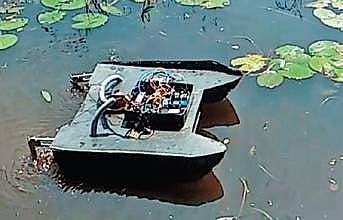 A Waterbot at work